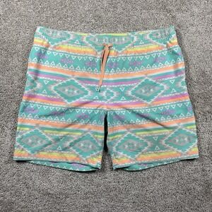 Chubbies Classic The En Fuego Athletic Swim Shorts Men's L Aztec Print Trunks